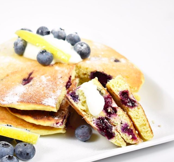 Blueberry Lemonade Pancakes Gluten-free Recipe