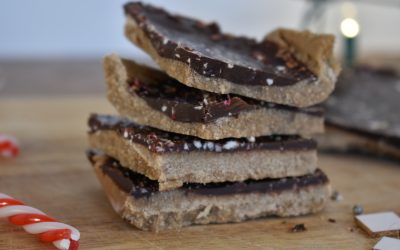 Gluten Free Vegan No bake Peppermint Cookie Bars