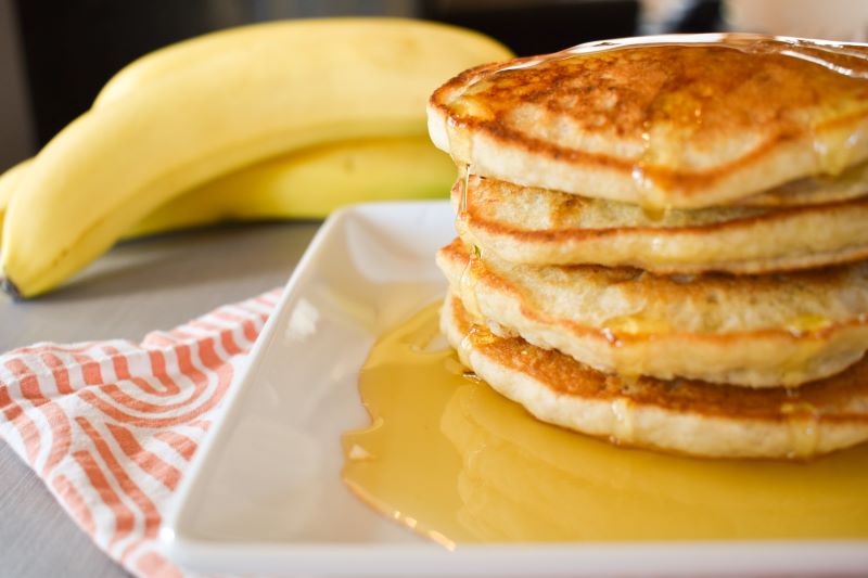 GF Vegan Banana Pancakes