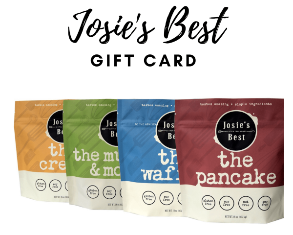 josie's best gluten free baking mixes gift card