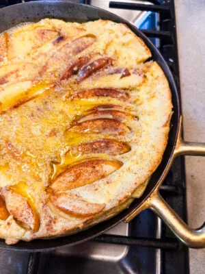 gluten free apple cinnamon dutch baby