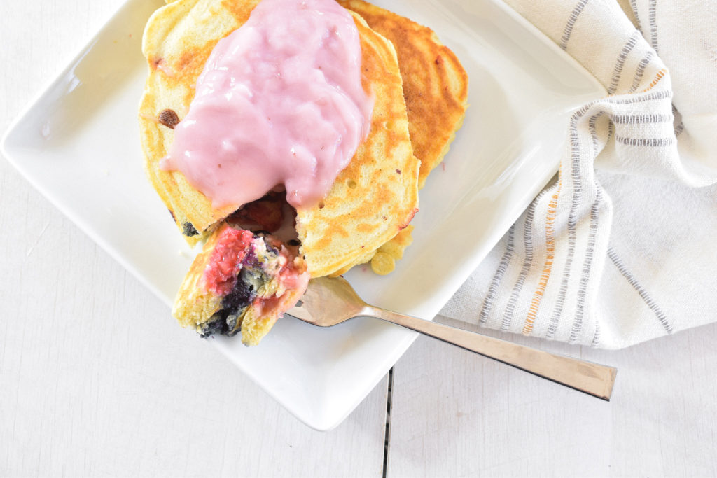 Gluten Free Triple Berry Pancakes Josie's Best